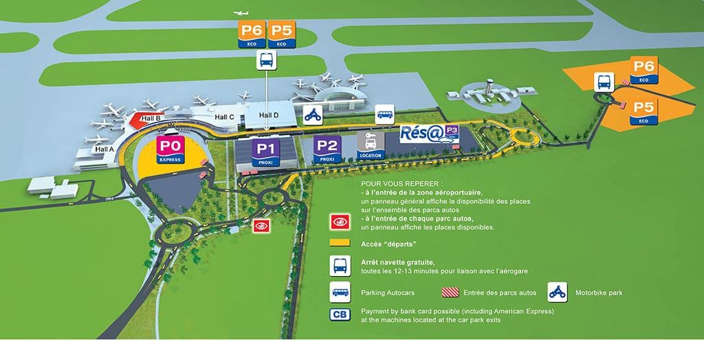 Toulouse airport terminal mappa