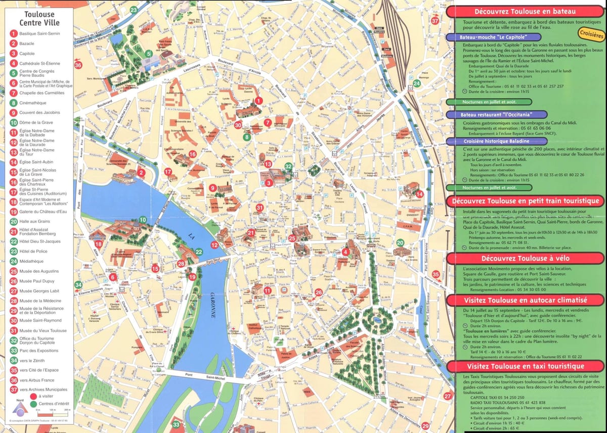 Tolosa attrazione mappa