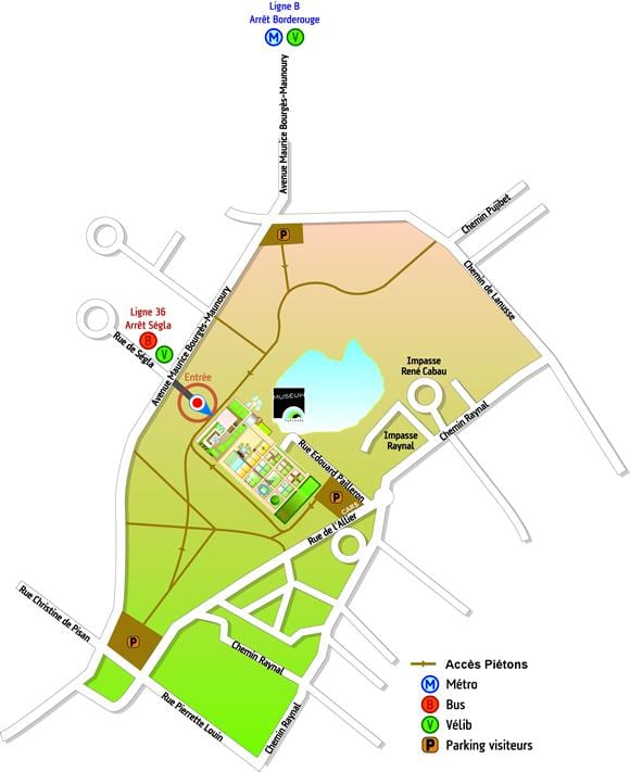 mappa di Tolosa giardino