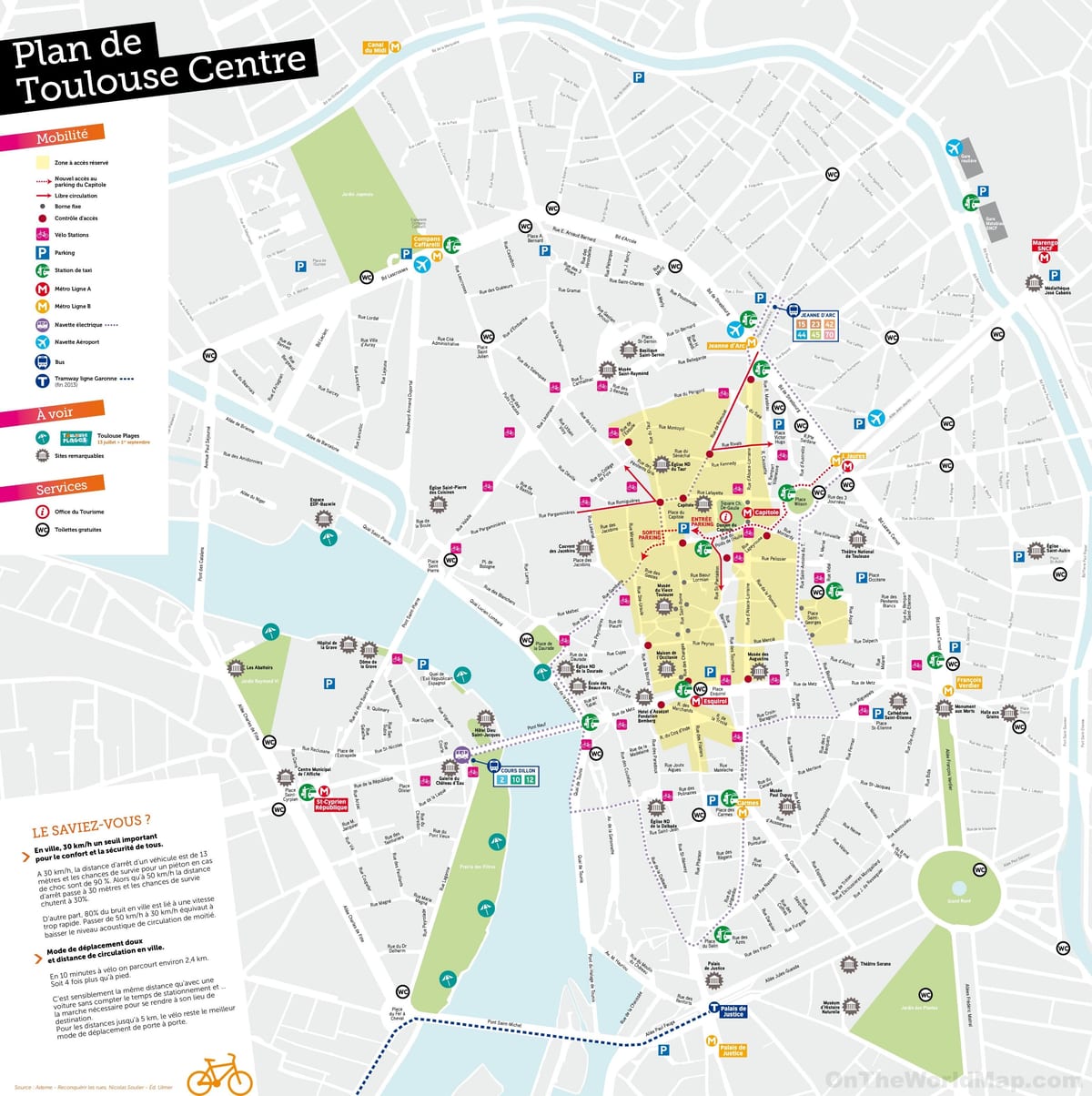 mappa di Tolosa posto