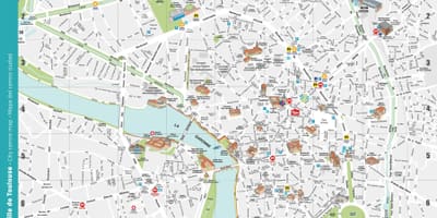 Mappa di Tolosa parco